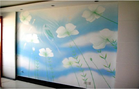 仙游画墙绘怎么画好白云的蓬松感？