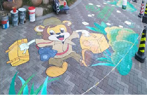 仙游夏季画地面彩绘会遇到的问题