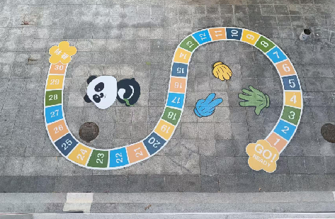 仙游地面游戏彩绘