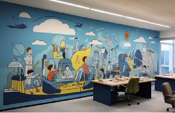 仙游办公室墙绘的特点。
