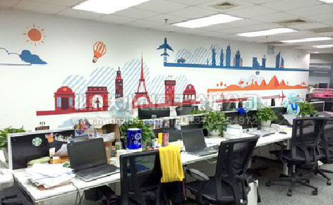 仙游教你设计办公室墙绘的方法。