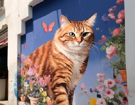 仙游自己绘制有个性的手绘墙